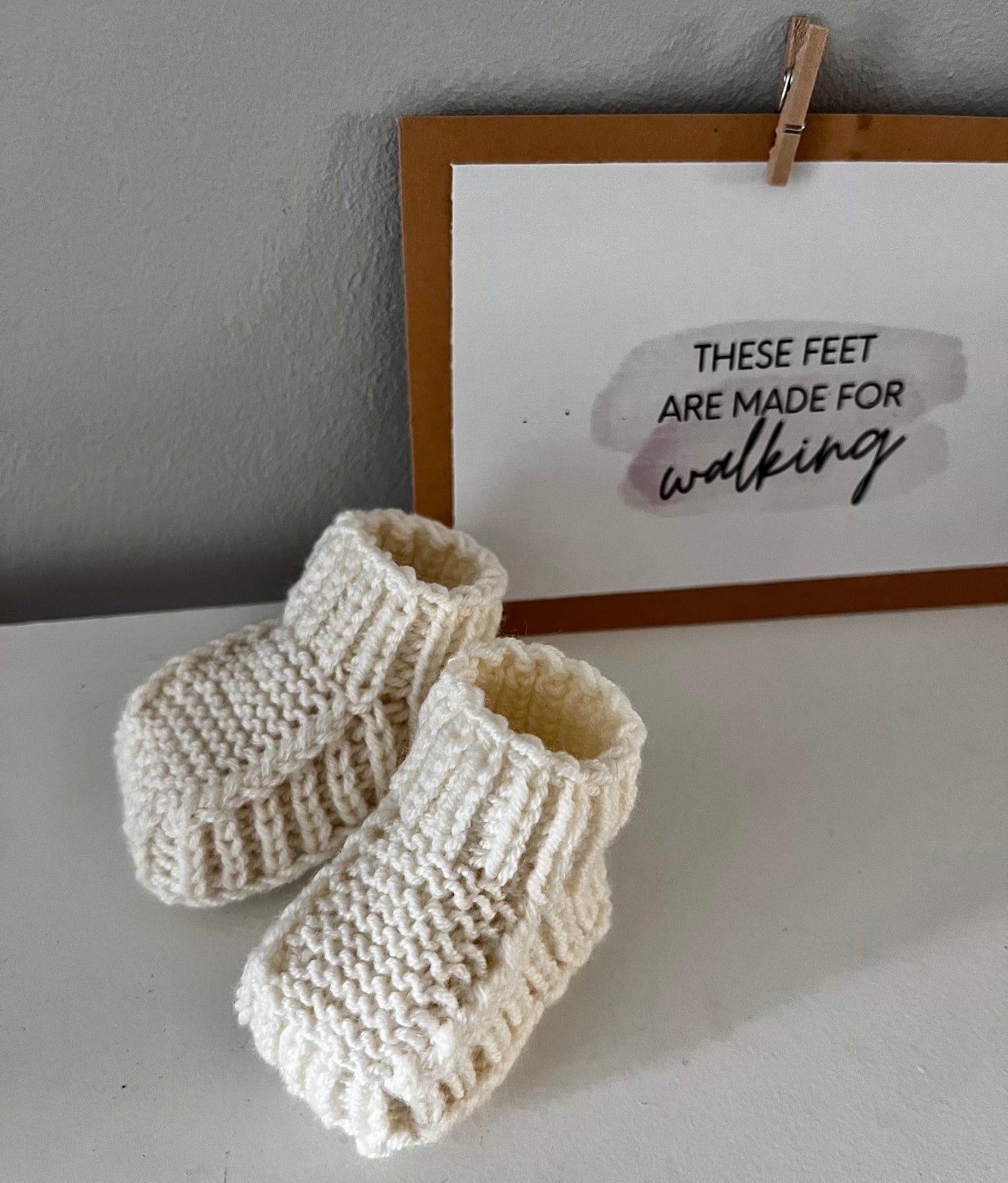 NUBEE Strickschuhe Sand Merino